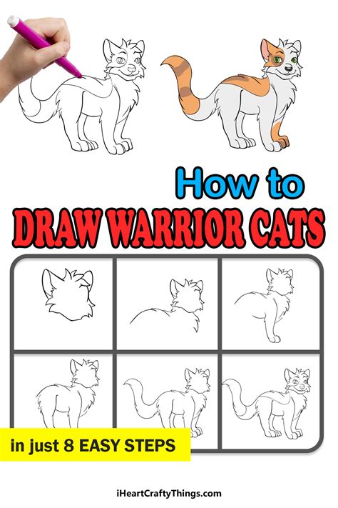 Continue with another curve. . How to draw warrior cats